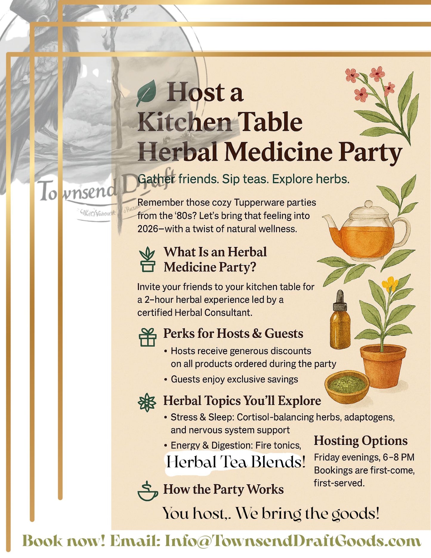Host a Kitchen Table Herbal Medicine Party!