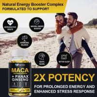 Maca, Ashwagandha, Ginseng supplement for energy & stamina - Powerful Roots!