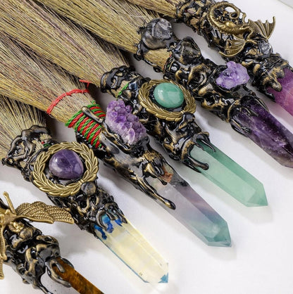 Magic Gemstone Broom
