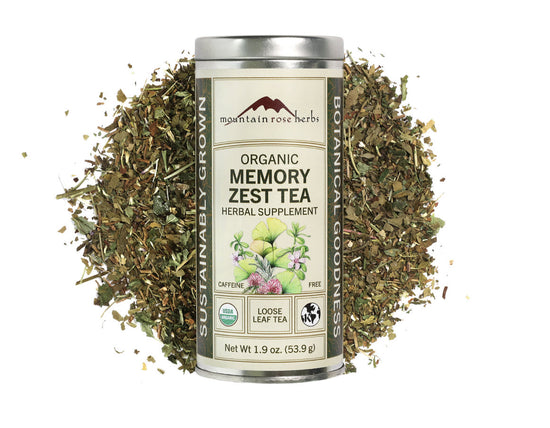 Memory Zest Tea Organic (1.9 oz, Tin canister)