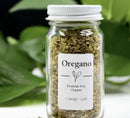 Organic Oregano Leaf in a small glass jar