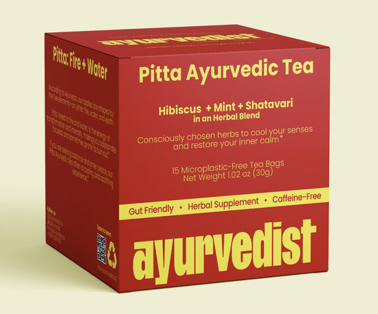 Organic Pitta Ayurvedic Tea: Hibiscus, Mint, Shatavari