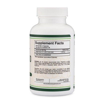 Supplement bottle with label showing 'Supplement Facts' on a white background