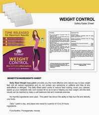 Weight Control Patch (Made w/Hoodia) - Time Released for Maximum Results (30 patches)