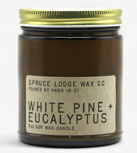 White Pine & Eucalyptus Soy Wax Candle (8 oz)