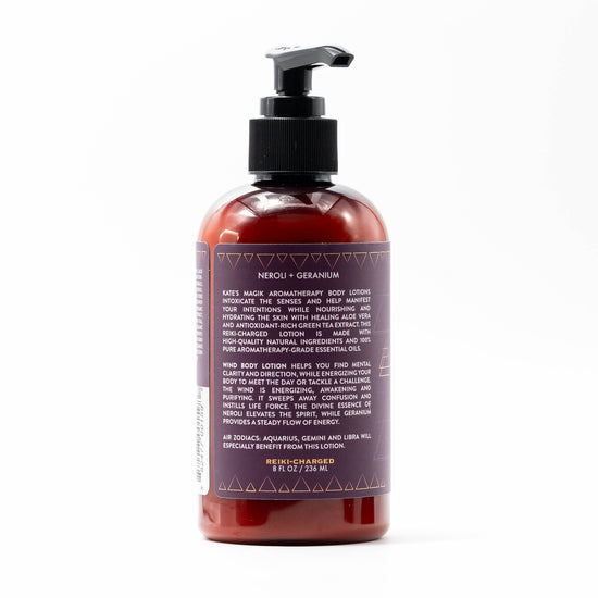 Aromatherapy Body Lotion - WIND - Neroli & Geranium