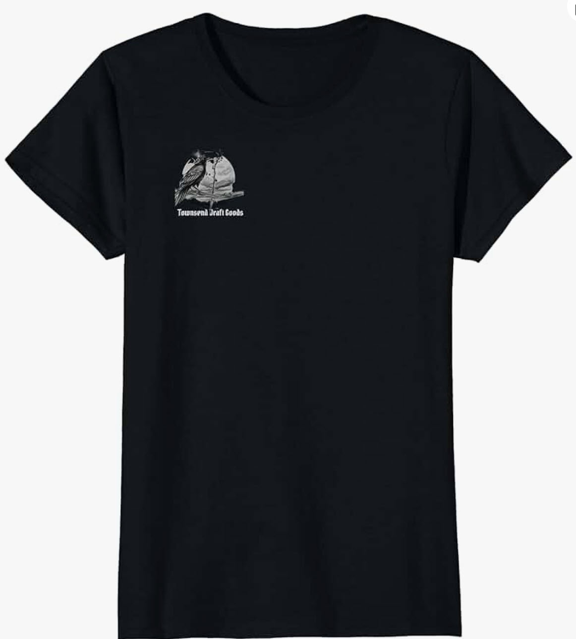Women's Black t-shirt - Front, Mill Gap, Virginia