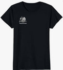 Women's Black t-shirt - Front, Mill Gap, Virginia