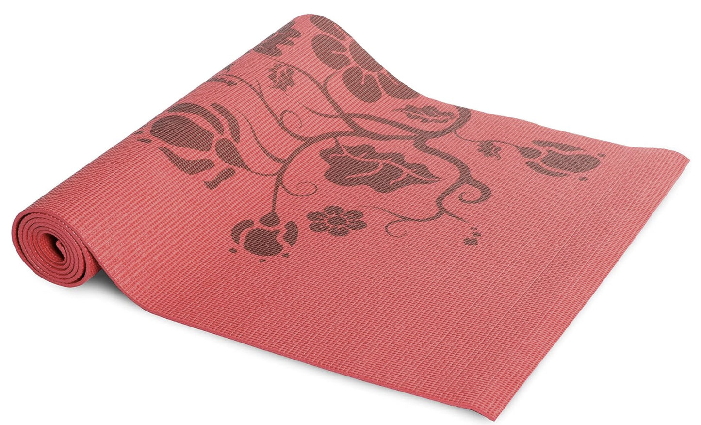 Red Floral Fire Yoga Mat