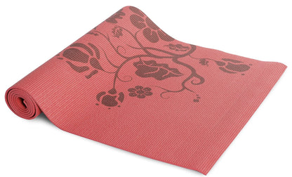Red Floral Fire Yoga Mat