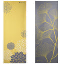 Reversible Dahlia Yoga Mat w/Carry Strap (5mm) - A little sunshine!